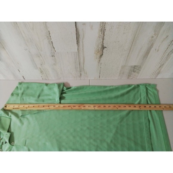 Adidas Men's Mint Green Polo Ribbed  No Size Measurements In  Pics Measures XL - Picture 15 of 15